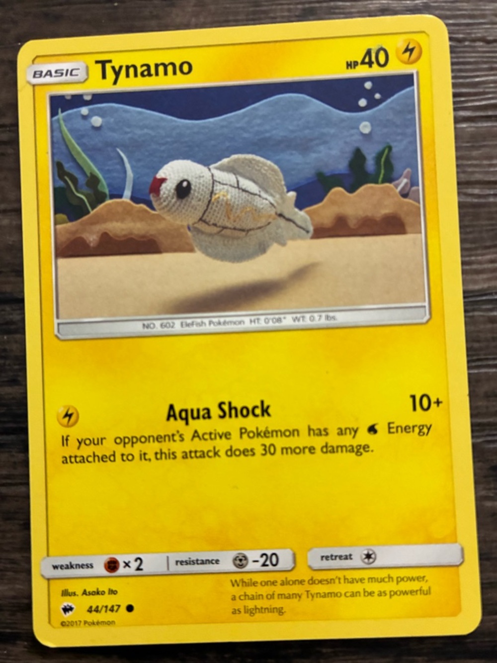 Tynamo Pokémon Card - Basic - 40 HP